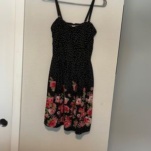 Polka dot floral dress